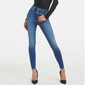 Good American Good Waist Skinny Light Compression Jeans Size 30 / 10